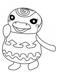 Animal Crossing coloring page 12 - Free printable