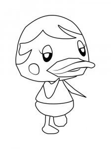 Animal Crossing coloring page 16 - Free printable