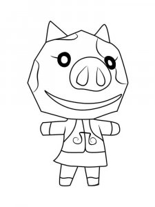 Animal Crossing coloring page 18 - Free printable
