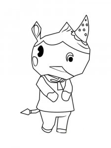 Animal Crossing coloring page 19 - Free printable