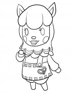 Animal Crossing coloring page 2 - Free printable