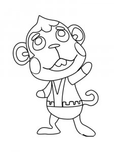 Animal Crossing coloring page 22 - Free printable