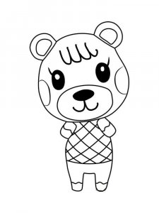 Animal Crossing coloring page 24 - Free printable
