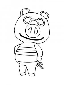 Animal Crossing coloring page 27 - Free printable