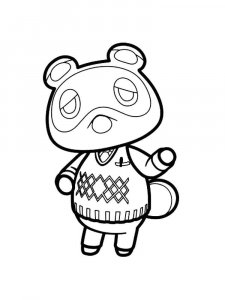 Animal Crossing coloring page 3 - Free printable