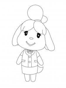 Animal Crossing coloring page 31 - Free printable