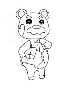 Animal Crossing coloring page 38 - Free printable