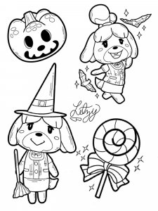 Animal Crossing coloring page 4 - Free printable