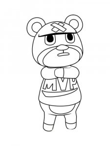 Animal Crossing coloring page 45 - Free printable