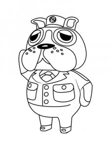 Animal Crossing coloring page 48 - Free printable