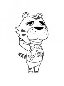 Animal Crossing coloring page 51 - Free printable
