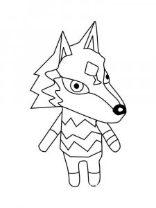Animal Crossing coloring page 54 - Free printable