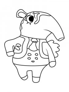 Animal Crossing coloring page 59 - Free printable