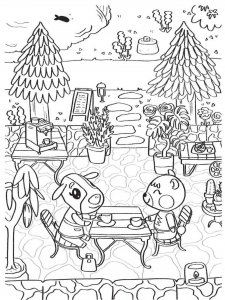 Animal Crossing coloring page 6 - Free printable