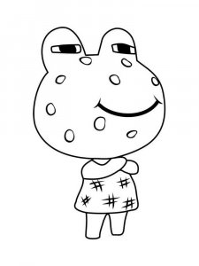 Animal Crossing coloring page 61 - Free printable