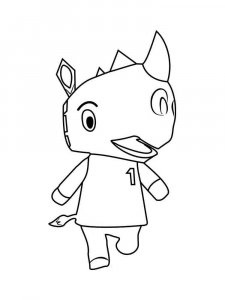 Animal Crossing coloring page 63 - Free printable