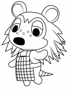 Animal Crossing coloring page 64 - Free printable