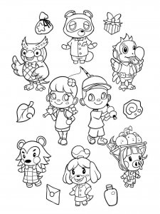 Animal Crossing coloring page 66 - Free printable
