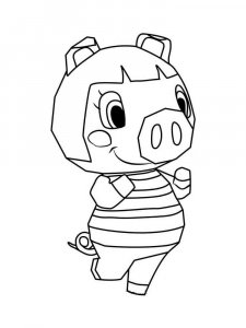 Animal Crossing coloring page 69 - Free printable