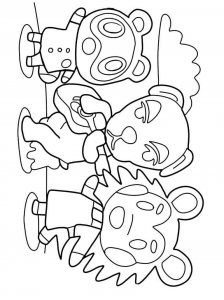 Animal Crossing coloring page 7 - Free printable