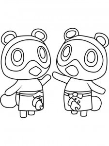 Animal Crossing coloring page 70 - Free printable