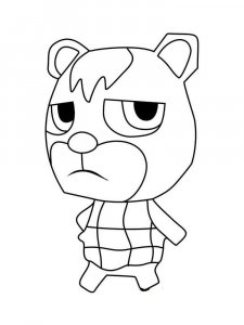 Animal Crossing coloring page 73 - Free printable
