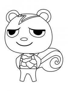 Animal Crossing coloring page 75 - Free printable