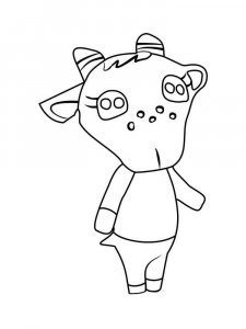 Animal Crossing coloring page 77 - Free printable