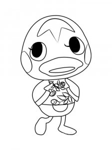 Animal Crossing coloring page 78 - Free printable