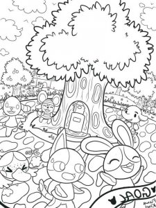 Animal Crossing coloring page 8 - Free printable