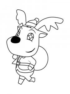 Animal Crossing coloring page 81 - Free printable