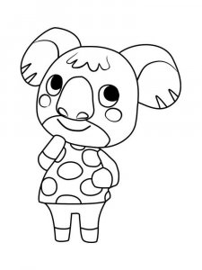 Animal Crossing coloring page 84 - Free printable