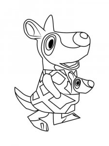 Animal Crossing coloring page 85 - Free printable