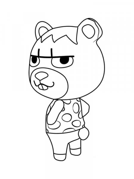 Animal Crossing coloring pages