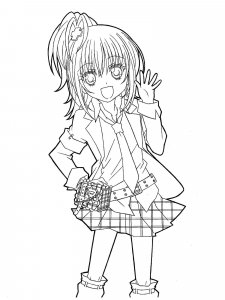 Anime Girl coloring page 15 - Free printable