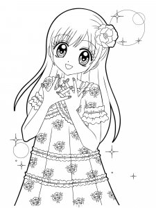 Anime Girl coloring page 17 - Free printable