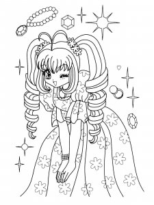 Anime Girl coloring page 19 - Free printable