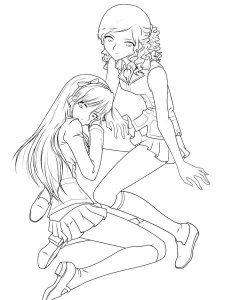 Anime Girl coloring page 20 - Free printable
