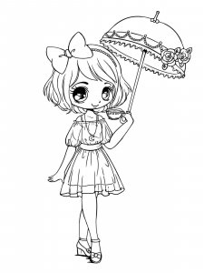 Anime Girl coloring page 30 - Free printable