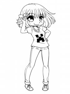 Anime Girl coloring page 48 - Free printable