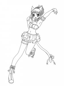 Anime Girl coloring page 9 - Free printable
