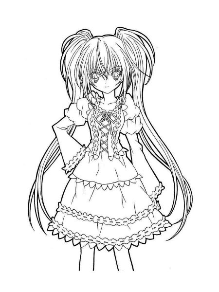 Anime Girl coloring pages