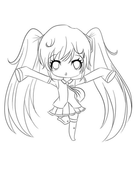 Anime Girl coloring pages