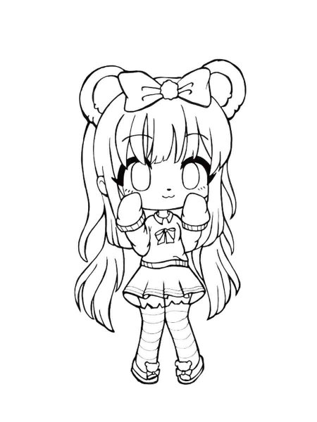 Anime Girl coloring pages