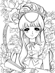Anime Princess coloring page 10 - Free printable