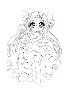 Anime Princess coloring page 9 - Free printable