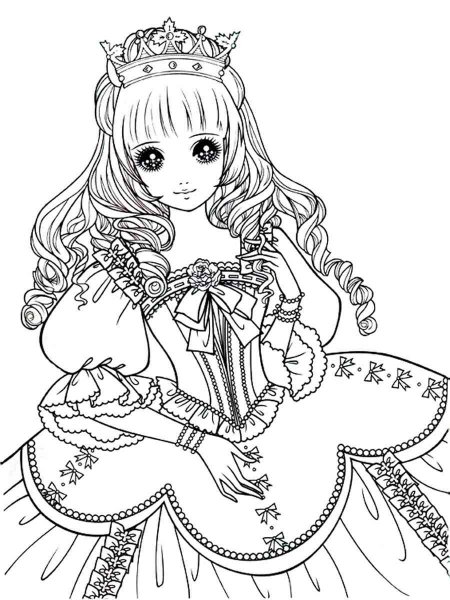 Anime Princess coloring pages