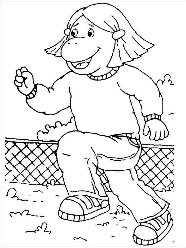 arthur holiday coloring pages