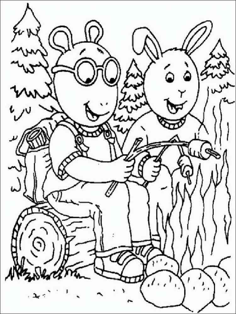 Arthur Cartoon Coloring Pages