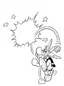 Asterix and Obelix coloring page 1 - Free printable